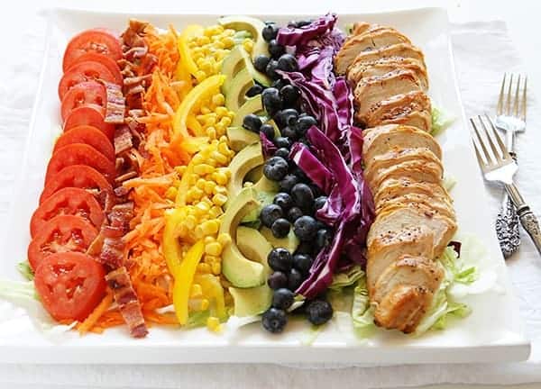 Grilled Chicken Rainbow Cobb Salad!