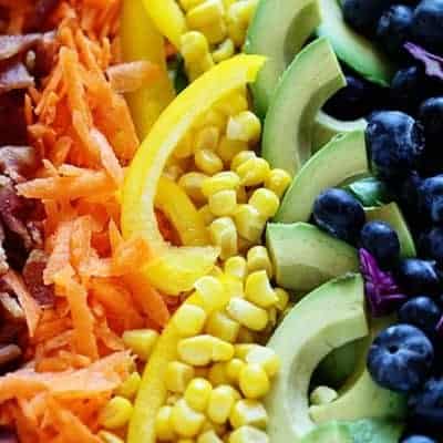 Grilled Chicken Rainbow Cobb Salad!