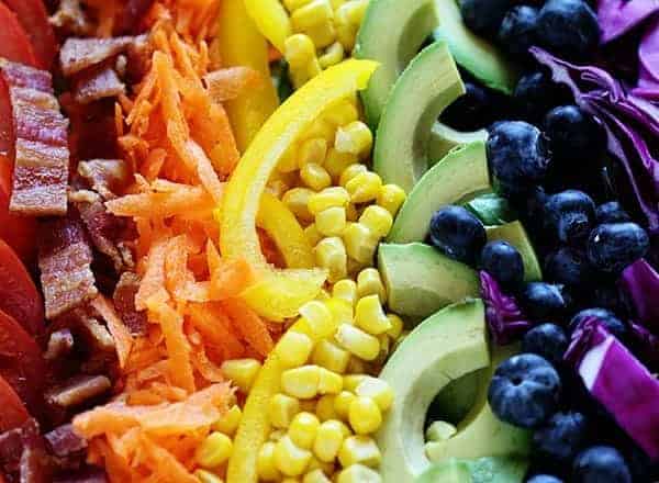 Grilled Chicken Rainbow Cobb Salad!