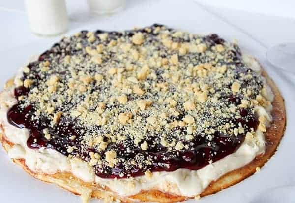 Rustic Blueberry Dessert Pizza!