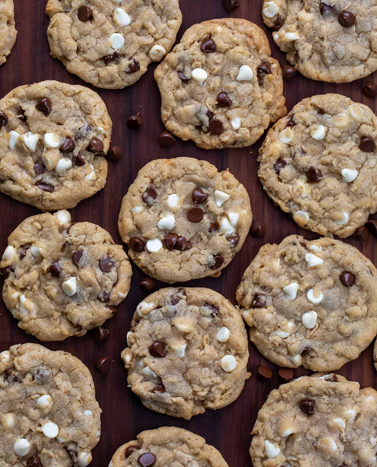 Overhead of Marry Me Cookies on a Cutting Board.