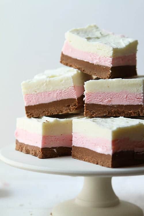 Neapolitan Fudge - i am baker