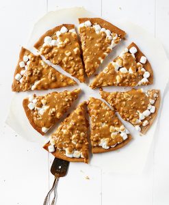 Peanut Butter Marshmallow Butterscotch Dessert Pizza!