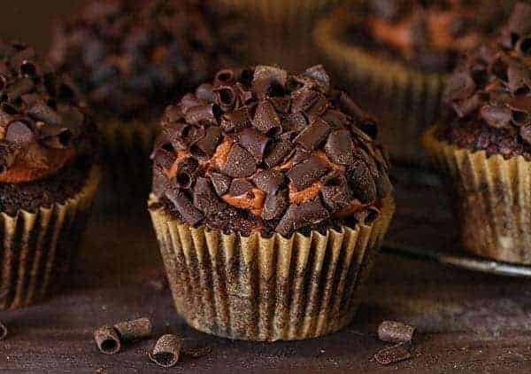 Double Chocolate Zucchini Cupcakes with Chocolate Frosting