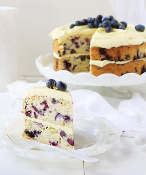 Lemon Blueberry Cake {VIDEO} - i am baker