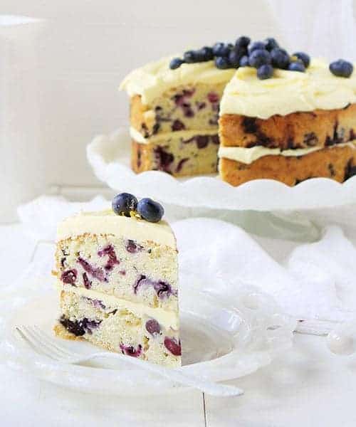 Lemon Blueberry Cake with Lemon Buttercream