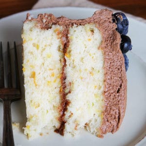 White Cake with Zucchini