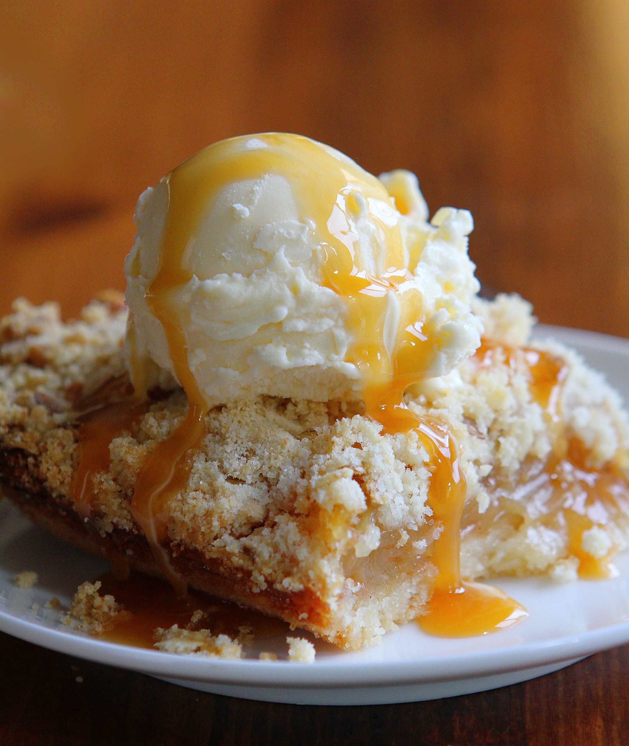 Zucchini Crisp - Faux Apple Crisp on a Plate