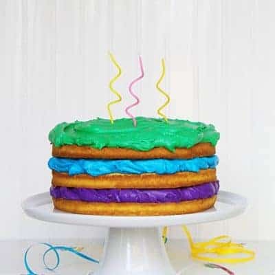 A Naked Cake in honor of all the September Birthdays!