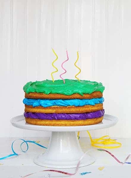 A Naked Cake in honor of all the September Birthdays!