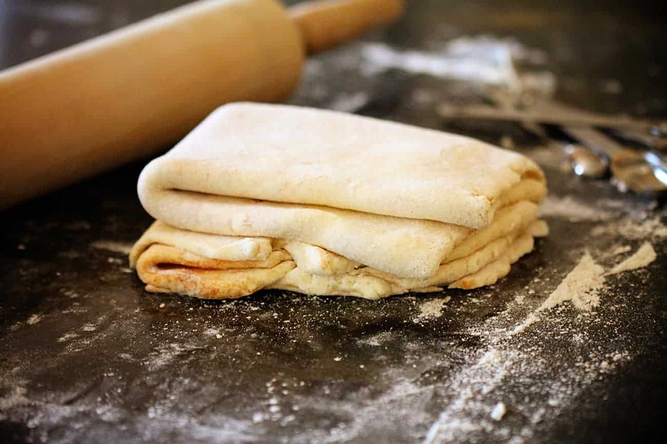 Raw Puff Pastry Dough