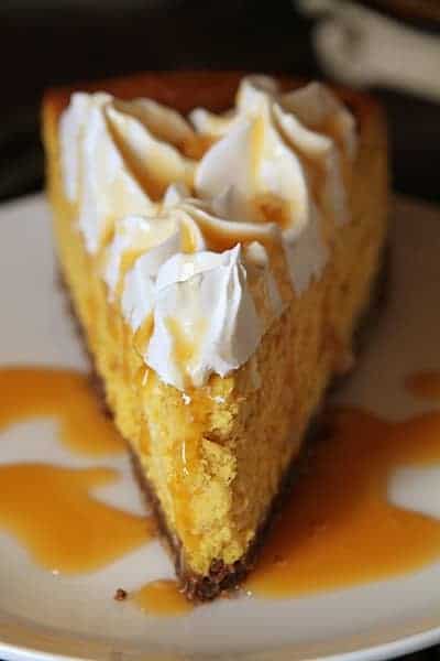 Pumpkin Cheesecake with Chocolate Crust | i am baker