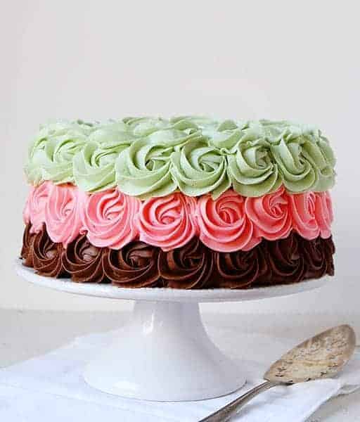 Spumoni Rose Cake!