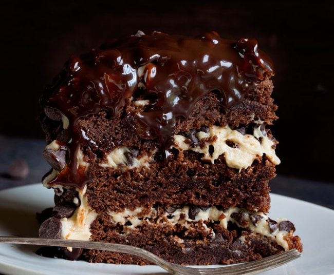 Brownie Cookie Dough Cake