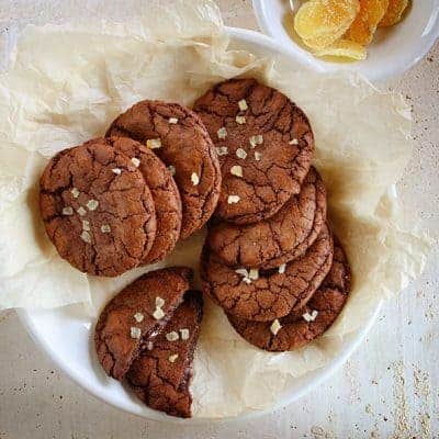 Chocolate Caramel Ginger Cookies!
