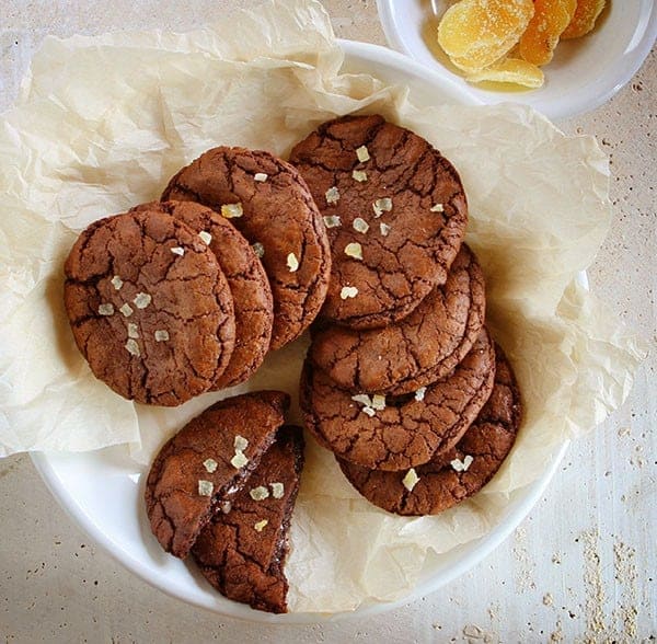 Chocolate Caramel Ginger Cookies!