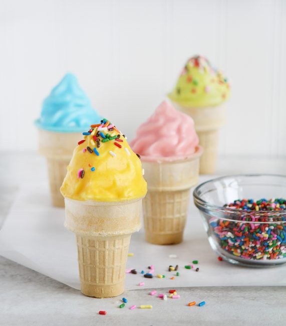 Chocolate Dipped Cupcake Cones!