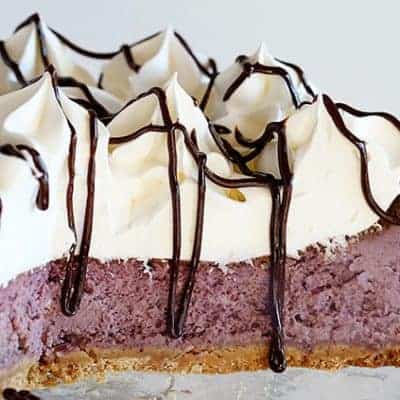 Real Blueberry Cheesecake with Shortbread Crust!
