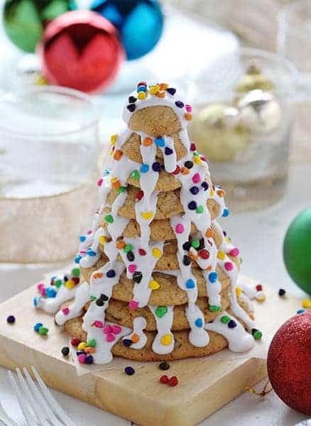 Christmas Tree Cookie Stack! An easy and delicious recipe and how-to!