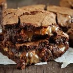 Carmel Brownies with Peanut Butter!