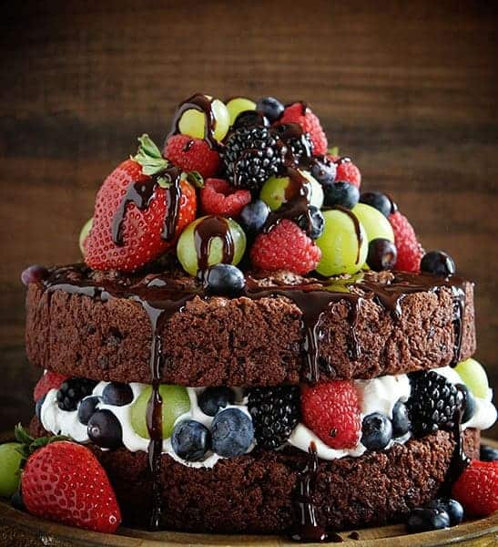 Chocolate fruit outlet cake