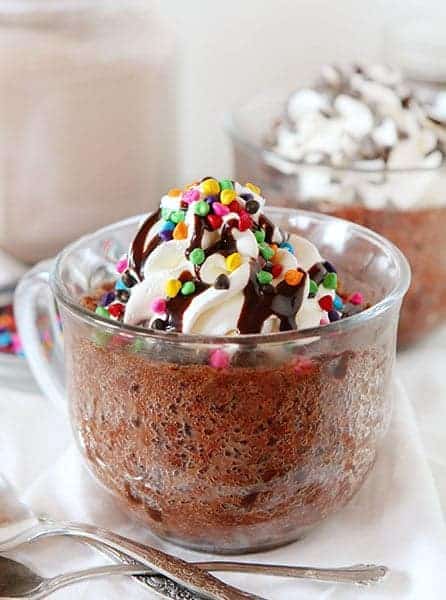 Chocolate Mug Cake~ ready in ONE minute!