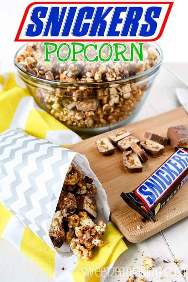 Snickers Popcorn - i am baker