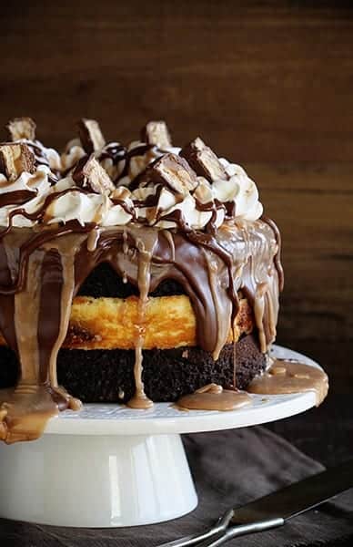 Snickers Cheesecake Cake - Mother's Day Dessert Recipes