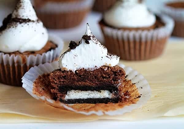 Oreo Brownie Cupcakes!