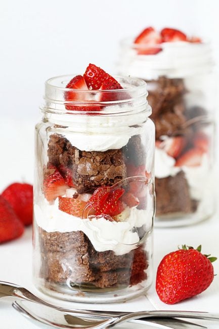 Homemade Brownie Parfait!