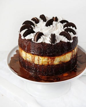 Oreo Cheesecake Cake - i am baker