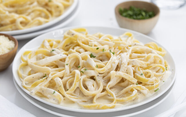 Classic Fettuccine Alfredo - i am baker