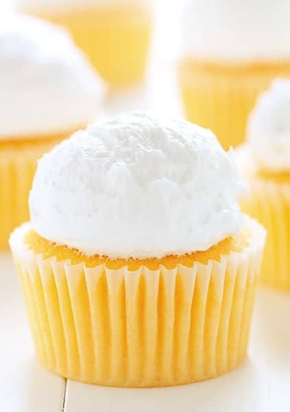 Orange Creamsicle Cupcake with Whipped Buttercream!