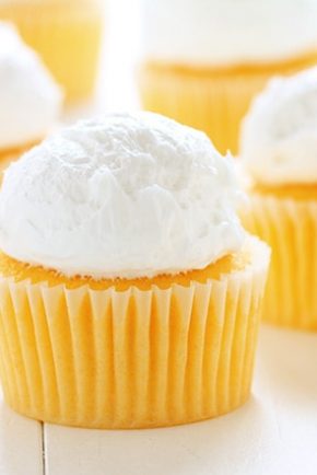Orange Creamsicle Cupcake with Whipped Buttercream!