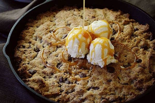 Spicy Chocolate Chip Skillet Cookie!