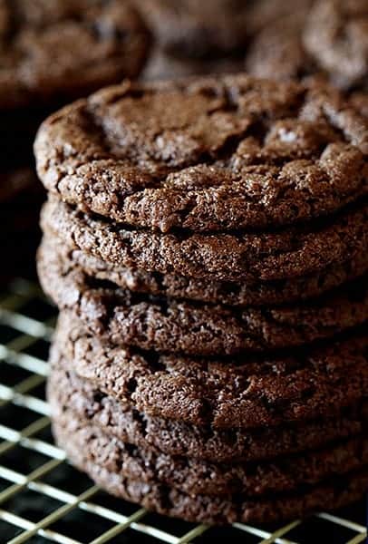 Chocolate Cookie with Cookie Dough filling~ the ultimate cookie sandwich!