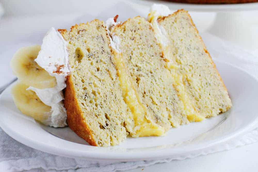 Banana Cake with Fresh Banana Curd i am baker