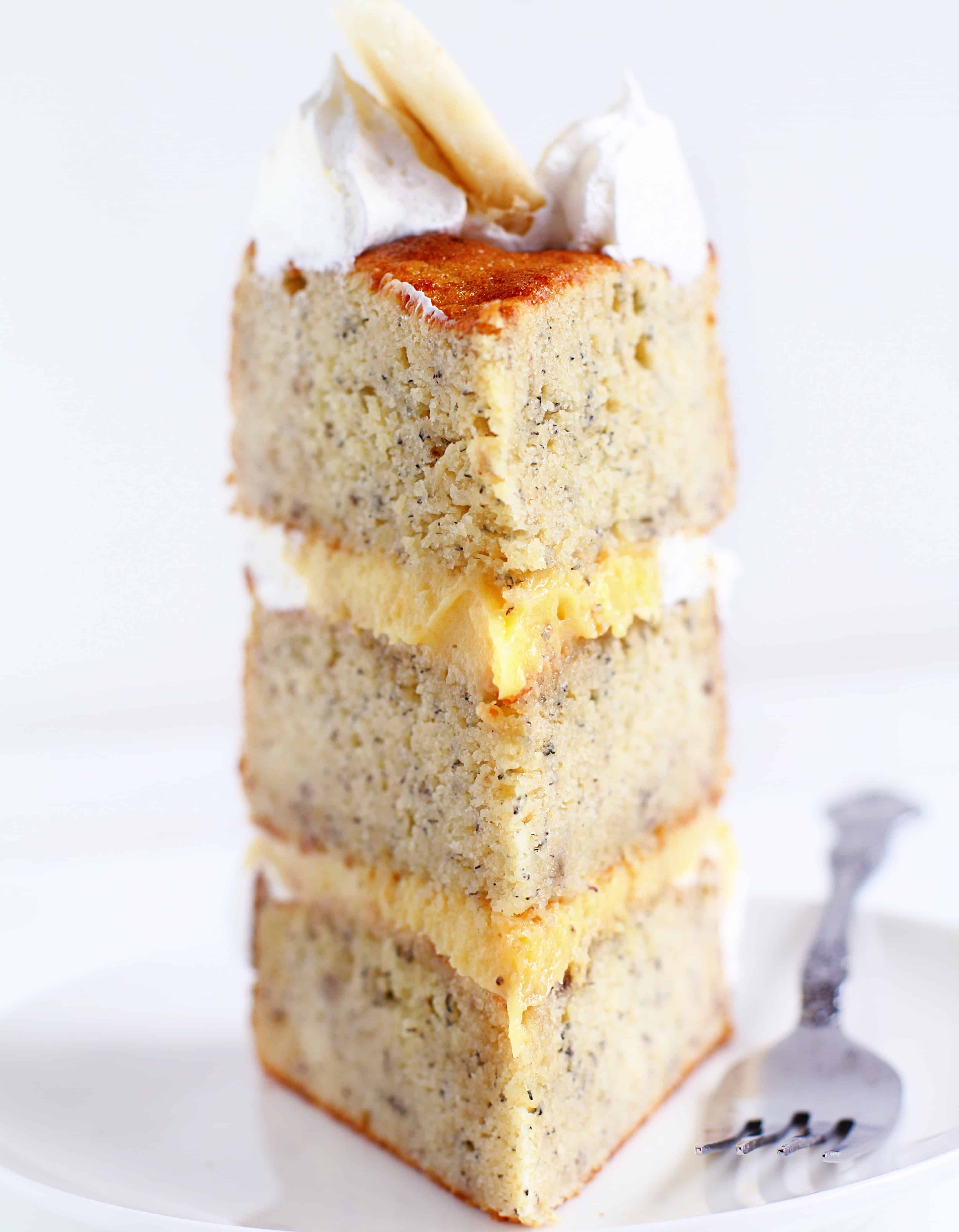 Banana Cake with Fresh Banana Curd