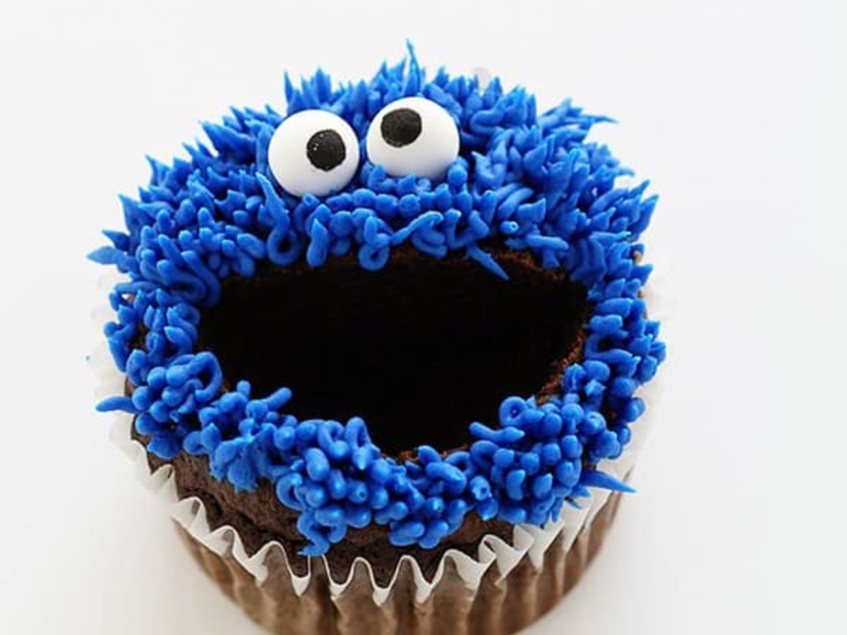 Cookie Monster Cupcakes I Am Baker