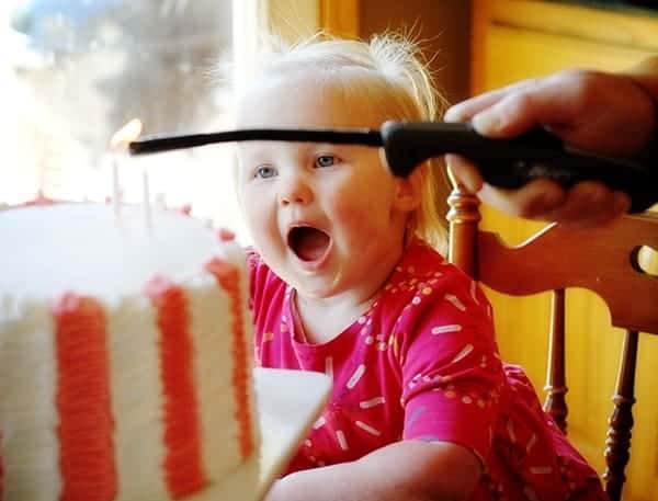 Olivia's Birthday Cake~ Pink & White Ruffle Cake!