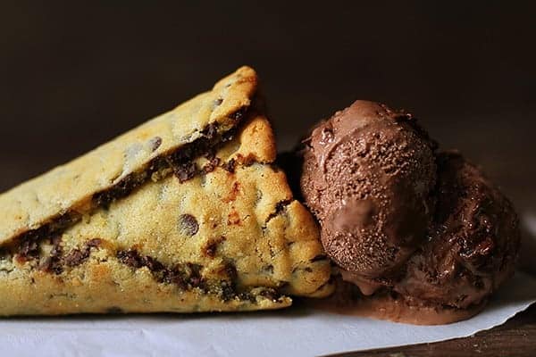 Chocolate Chip Cookie Ice Cream Cone