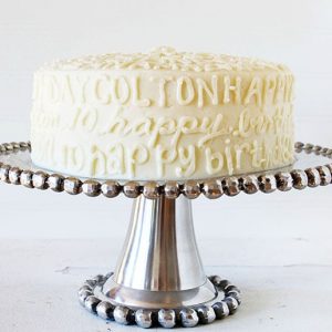 Typography Birthday Cake!