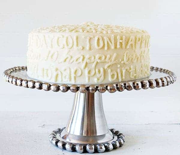 Typography Birthday Cake!