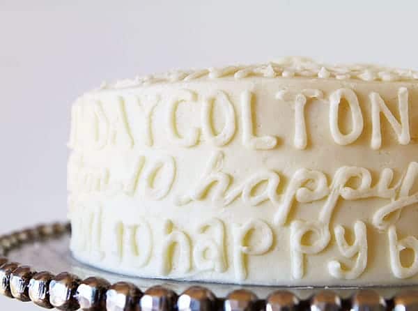 Typography Birthday Cake!