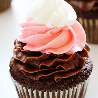 Neapolitan Frosting Cupcakes - i am baker