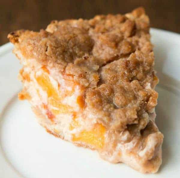 sour cream peach pie | i am baker