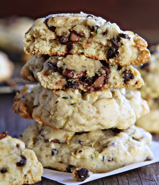 Chocolate Chip Zucchini Cookies - i am baker