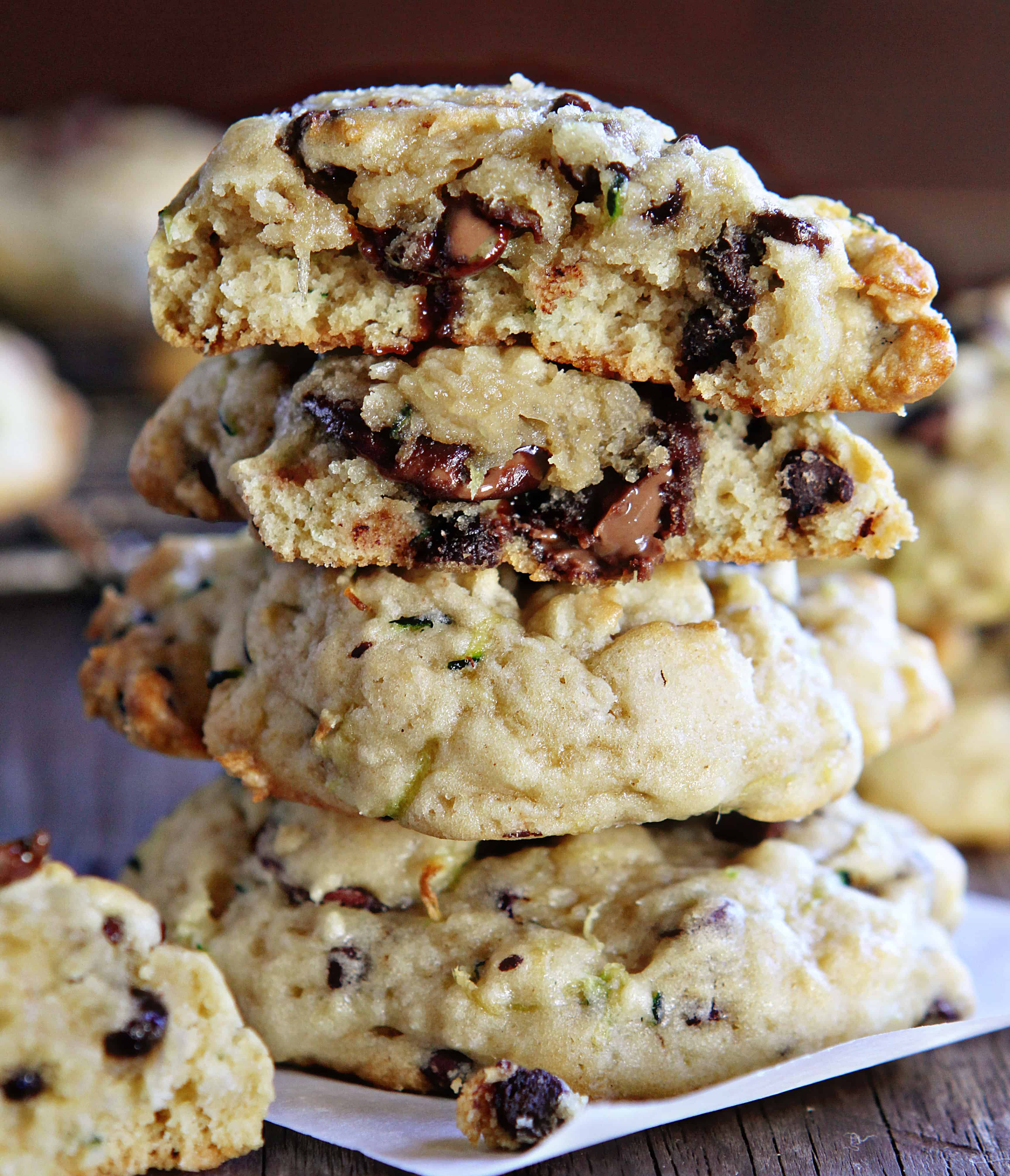 Chocolate Chip Zucchini Cookies i am baker