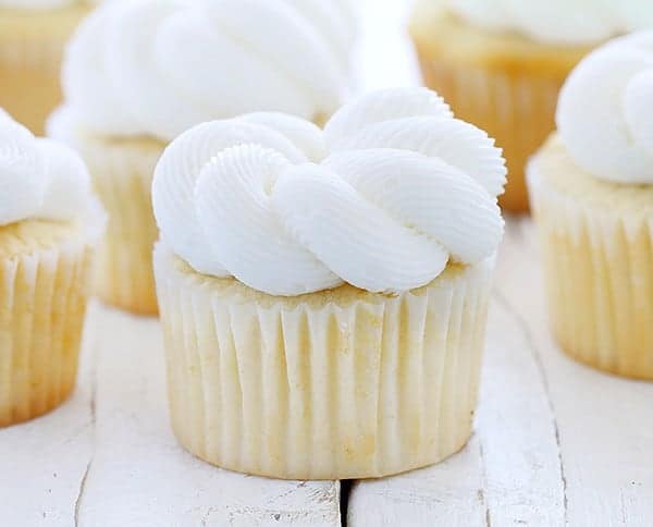 white cupcakes