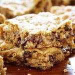 These Gooey Chocolate Oatmeal Bars and DANGEROUS to have around!